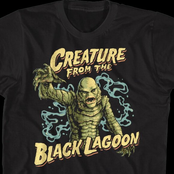 Attack Pose Creature From The Black Lagoon Mineral Wash Tshirt - Picture 1 of 4